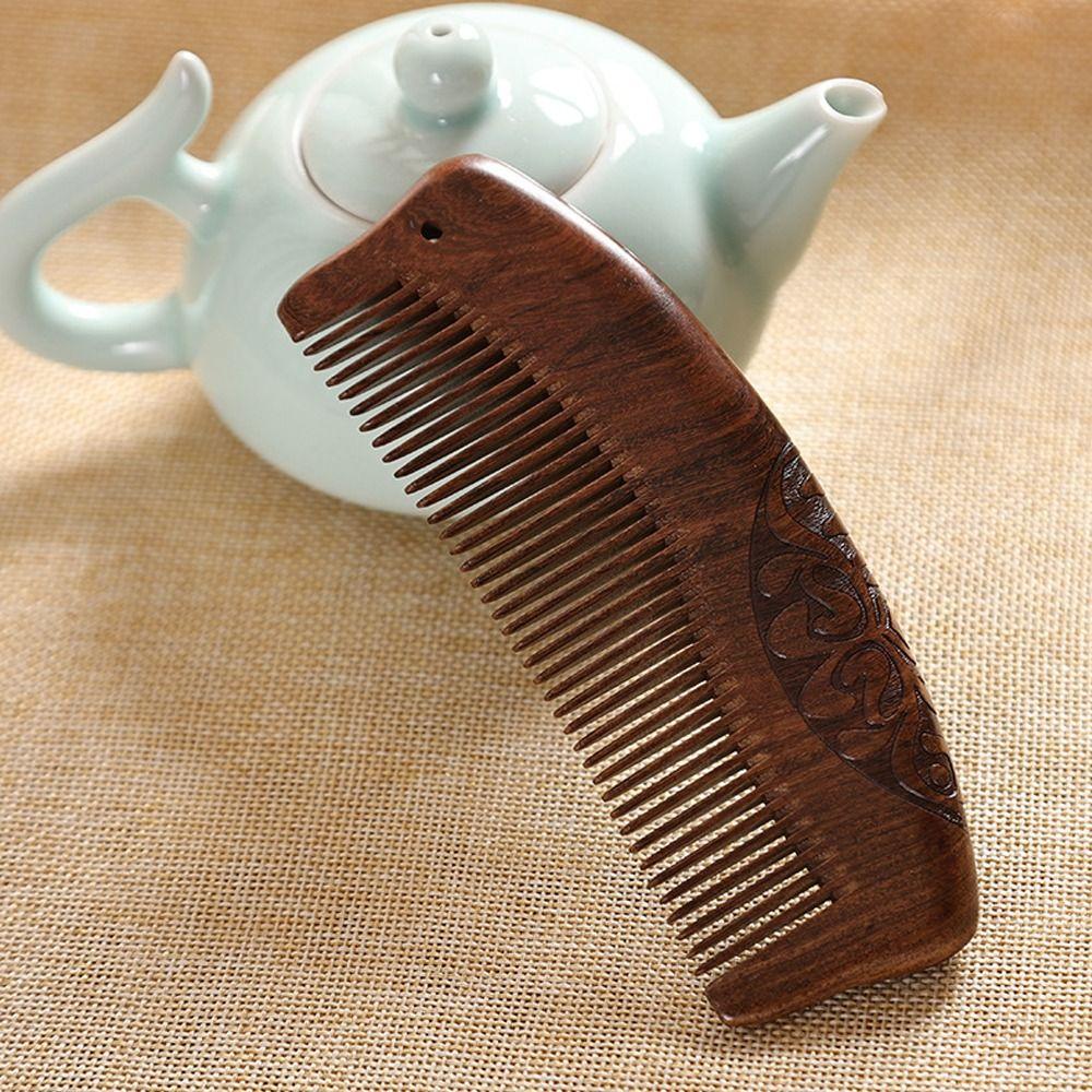 Antistatischer Haarkamm Zarter Sandelholzkamm Haarstyling-Werkzeug Haarpflegewerkzeug Schönheitszubehör