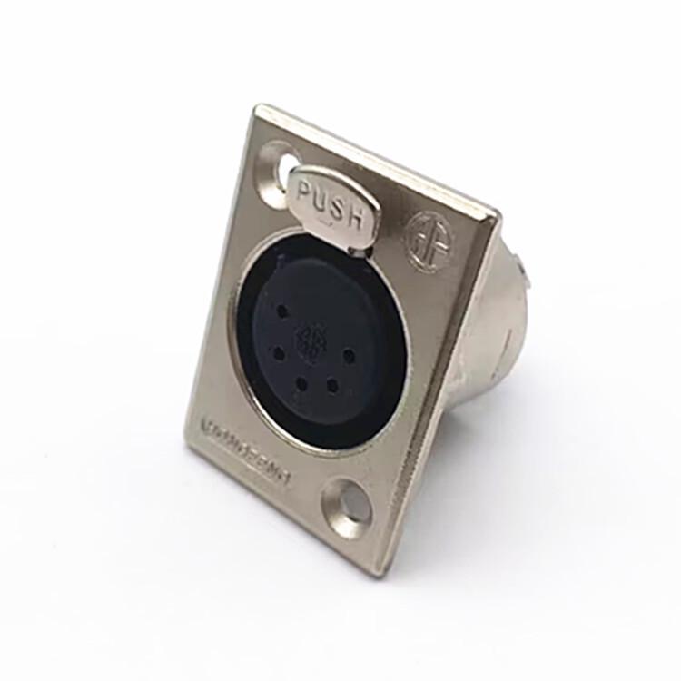 3-Core, 4-Core, 5-Core XLR Metal Panel Mount Socket: Male & Female Audio Connectors