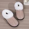 Fur Ankle Fluffy Slippers Women 2025 Winter Warm Plush Indoor Home Slippers Woman Faux Suede Closed Toe Soft Sole House Shoes