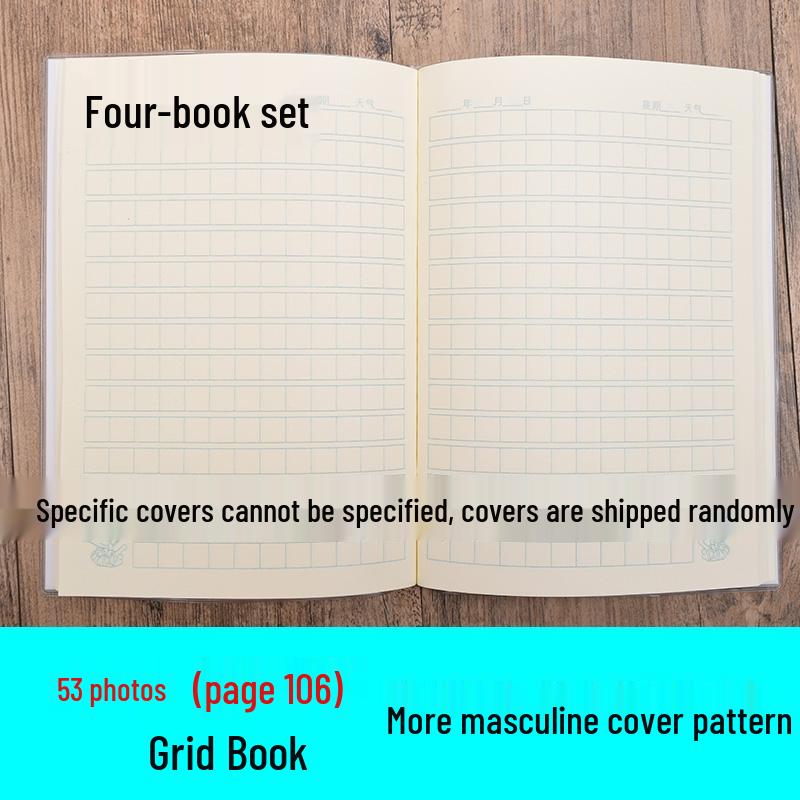 Rubber-Covered A5 Grid & Lined Notebook for Student Use.