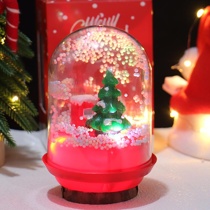 Rotating Luminous Christmas Ornament Music Box
