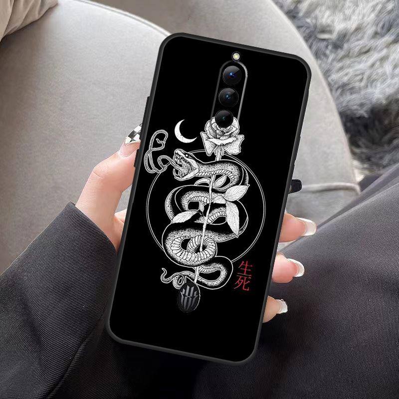 

Fashion Snake Flower Case For ZTE Nubia Red Magic 10 Air 8 8S 9 9S 10S 11 Pro Plus 5G 6R 7 6 7S 6S Pro Back Cover Red Magic 7S Pro