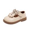 Girls Princess Small Leather Shoes 2025 Spring and Autumn New Children's Shoes Bohemian Girls Soft-soled Floral Beanie Shoes