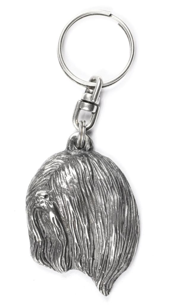 Lhasa Apso - Silver-plated Pendant with a Dog In a Decorative Box, Handbag Decoration, Backpack Pendant by Art-Dog Brand