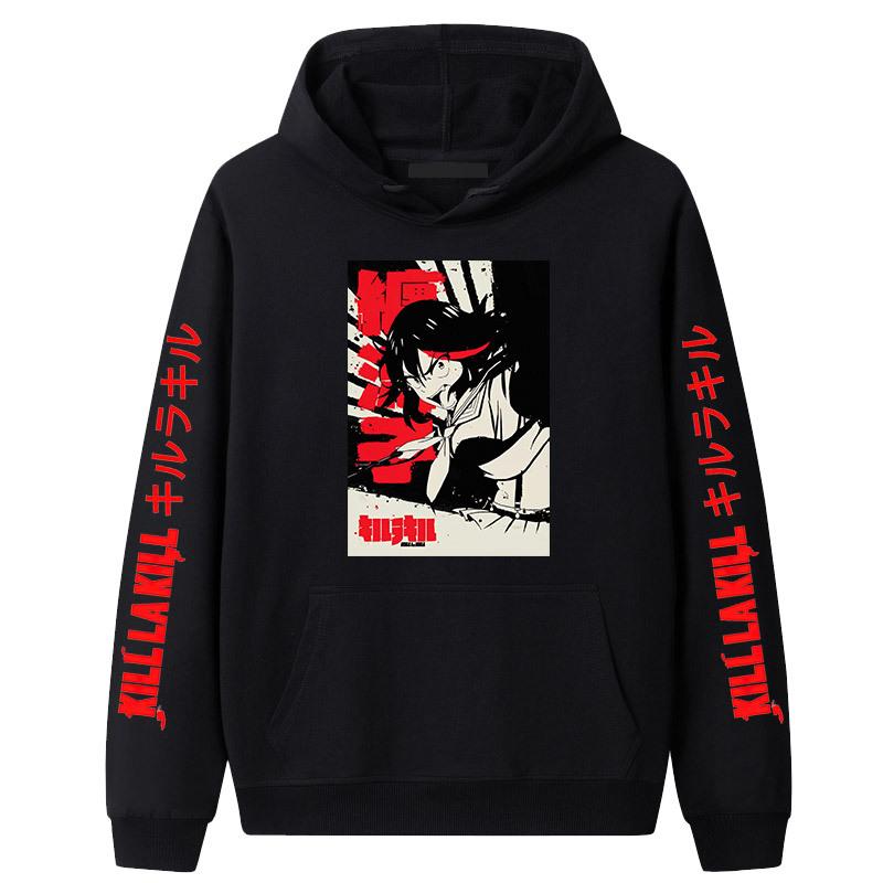 Japanese Anime Kill La Kill Hooded Long Sleeve Sweatshirt for Couples