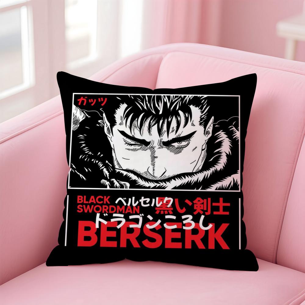 Cool B-BerserkS Cushion Cover Home & Car Multi-Scene Pillow Cover - Reversible, Soft & Durable for Daily Use
