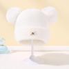Solid Color Wool Knitted Bonnet Bebe Newborn Baby Hat Pompom Cute Winter Hat For Kids Boys Girls Children Warm Beanie Cap 0-3Y