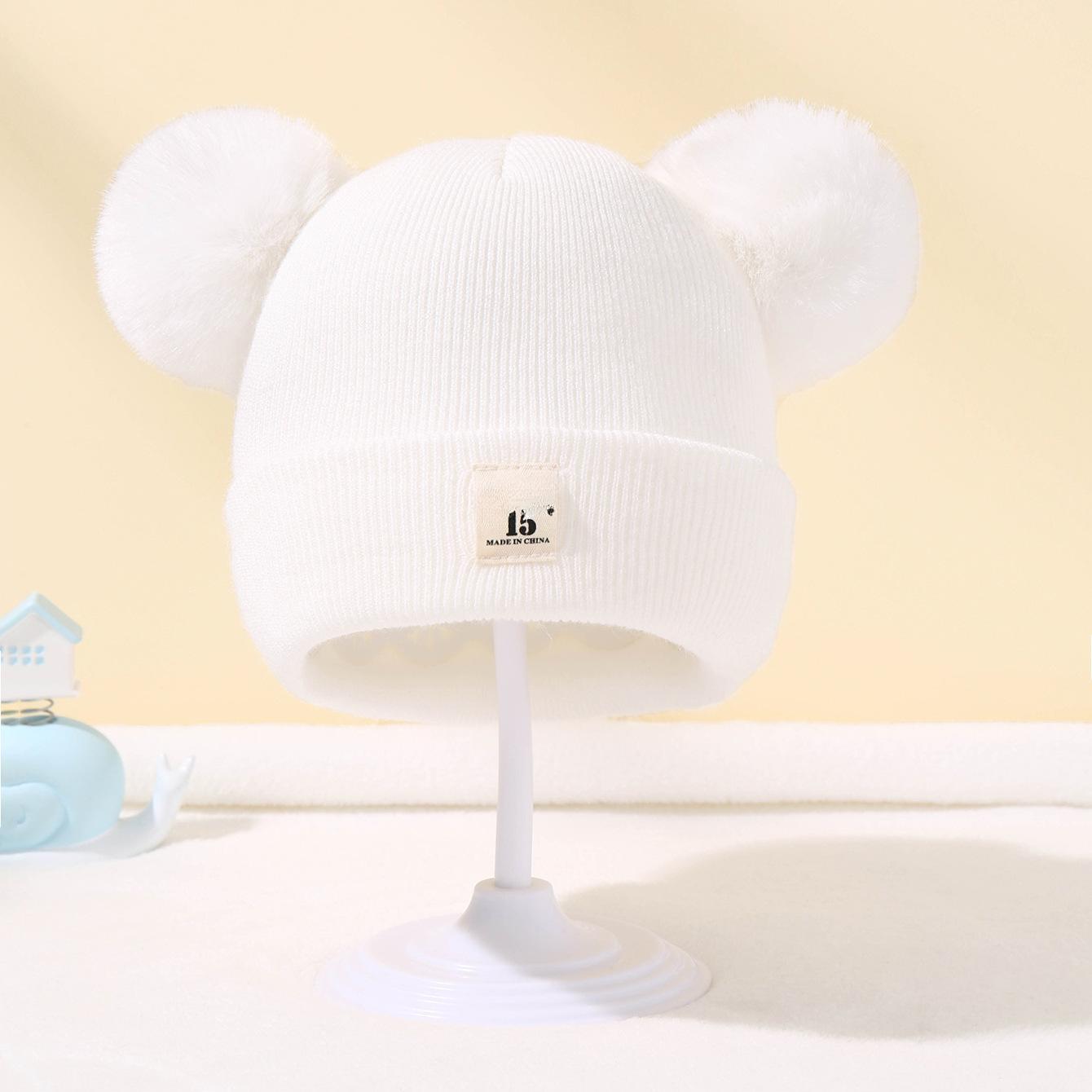 

Однотонна вовняна в’язана капелюшок Bebe для новонароджених рожевий