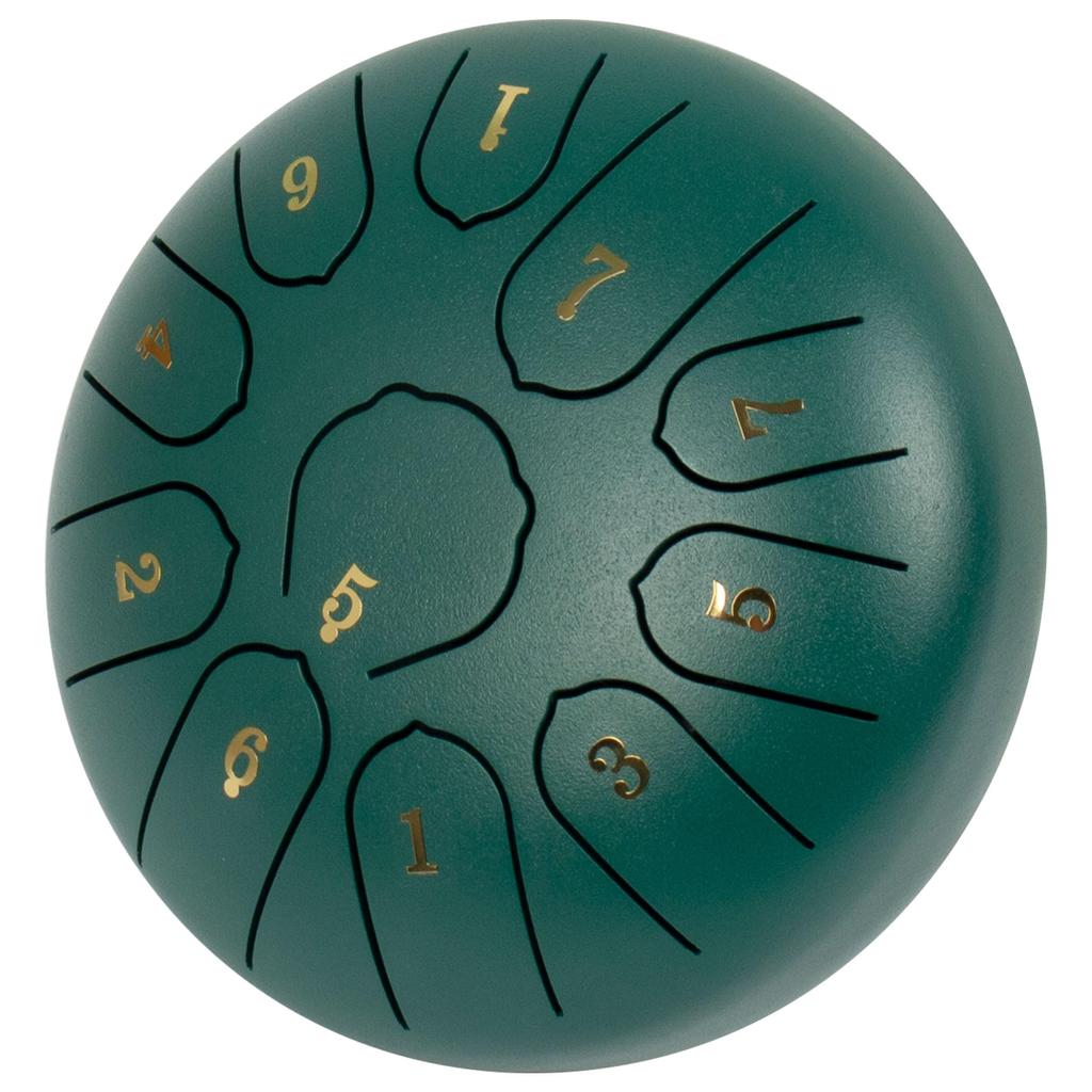 LOMUTY 6-inch 11-Note Tongue Drum, Slit Drum, Percussion Instrument for Yoga, Meditation, Zen, Prayer, and Music Therapy, Multi-Purpose, Includes