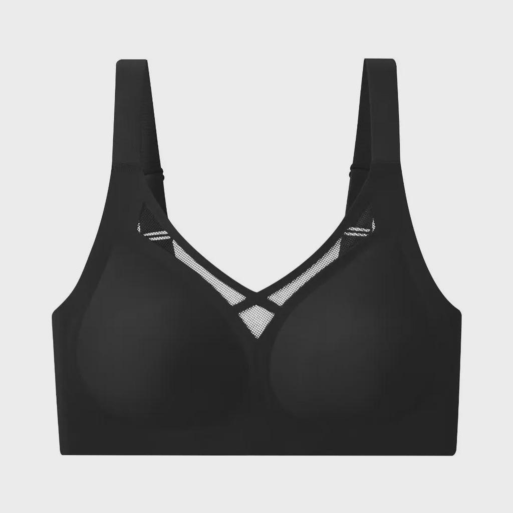 Plus Size Seamless Jelly Thin Sports Bra - Anti-Sagging Design
