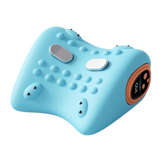 Cervical Massage Pillow Ergonomic Neck Massager with 3 Modes Wave Vibration Heat Therapy Adjustable Temperature Muscle Relaxation Pillow