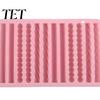 DIY Crafting Molds for Soap Silicone Twist Pretzel Mold, 12 Cavity Cake Chocolate Rod Candy Baking Tray, Compact Storage Kitchen Easy Release Ice Cube