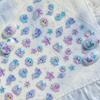 Colorful Octopus Dolphin Starfish Crab Conch Seahorse Scallop Conch Ocean Jelly Cartoon Nail Art Sticker Adhesive Manicure Decal