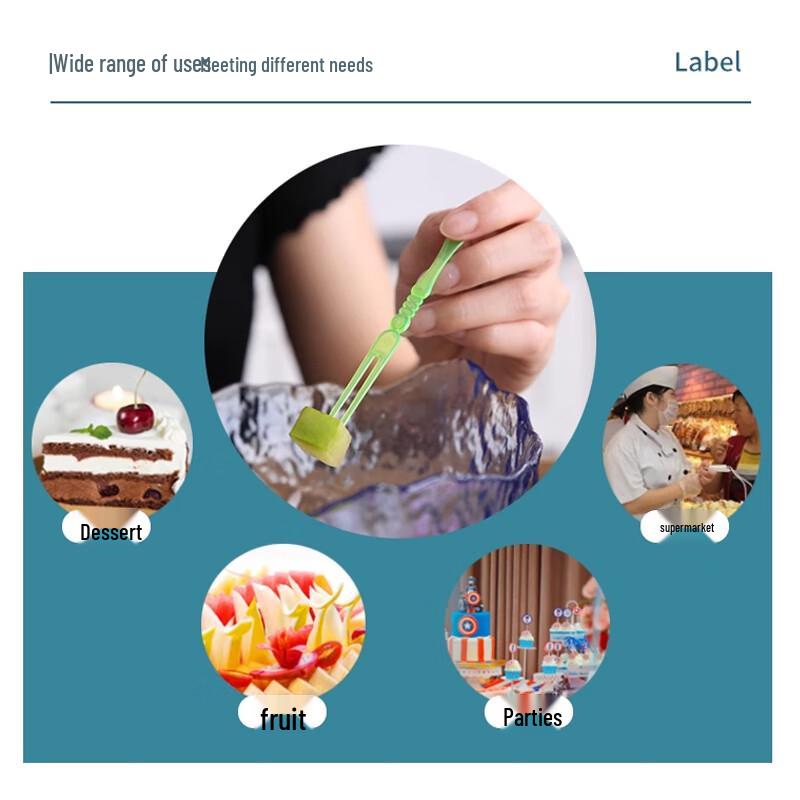 Homeglen Disposable Plastic Fruit Forks