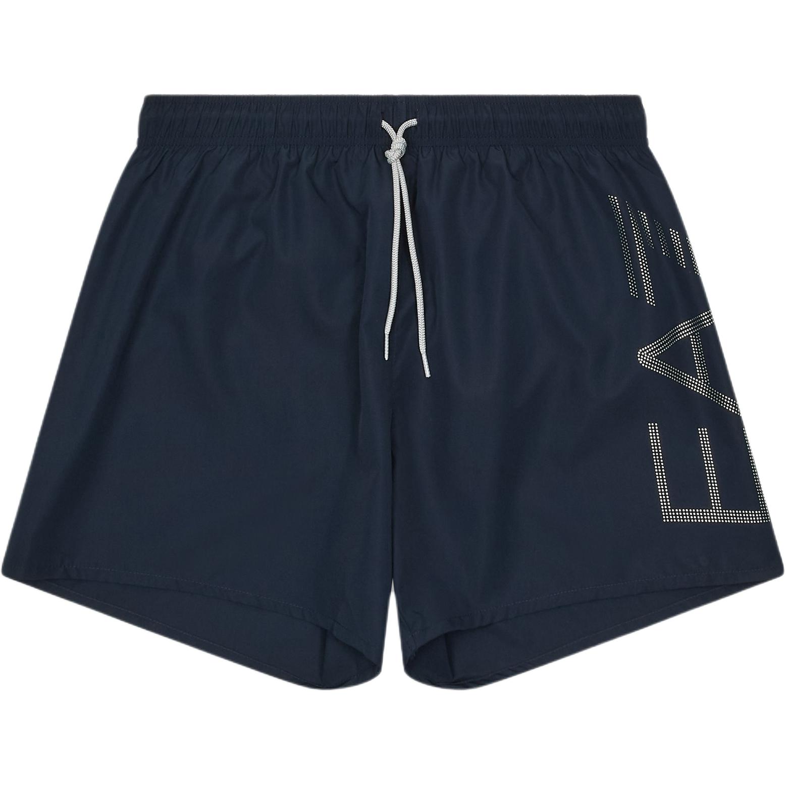 

Emporio Armani EA7 Oversized Logo Casual Beach Shorts Men shorts Black 7M000550-AF14497-MB010 XS