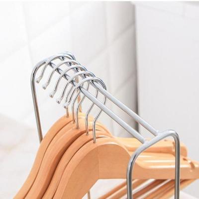 Stainless Steel Hanger Stacker Rack Large Capacity Space-saving Clothes Hanger Holder Creativity Stable Base
