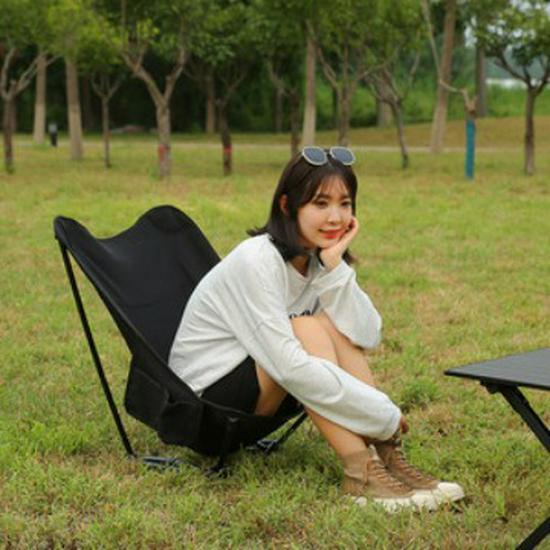 Ultra-light Portable Adjustable Folding Moon Chair for Outdoor Camping