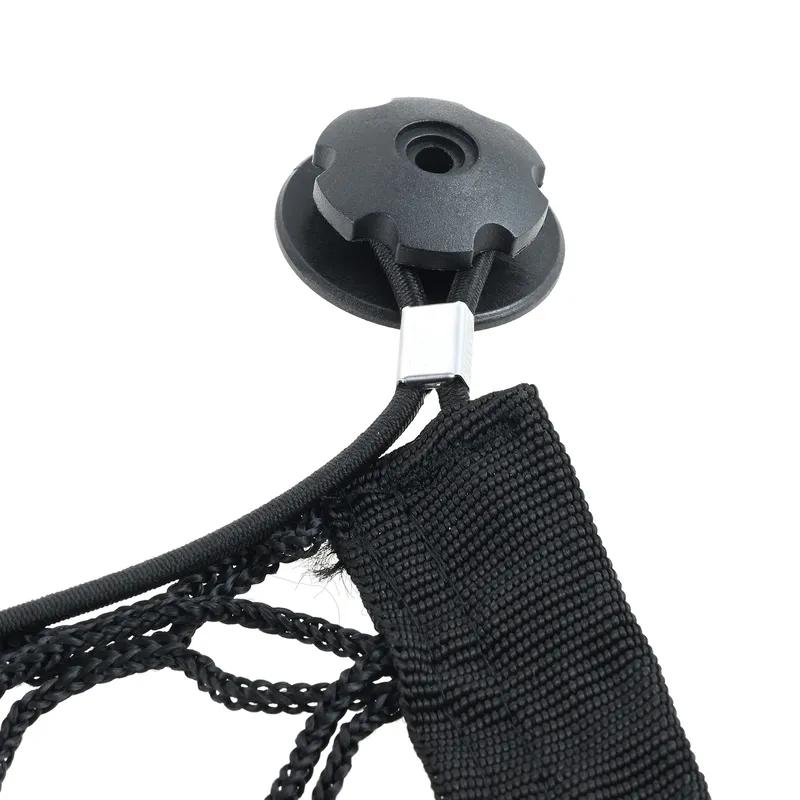 Black Car Trunk Cargo Net with Metal Hook Kit Stretchable Elastic Durable Truck Vehicle Luggage Storage Rack Interior Accessorie