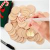 10/20/50/100pcs 5cm Unfinished Wood Circle Round Disc Blank Wooden Cutout Ornaments for Decoration DIY Craft Art Supplies