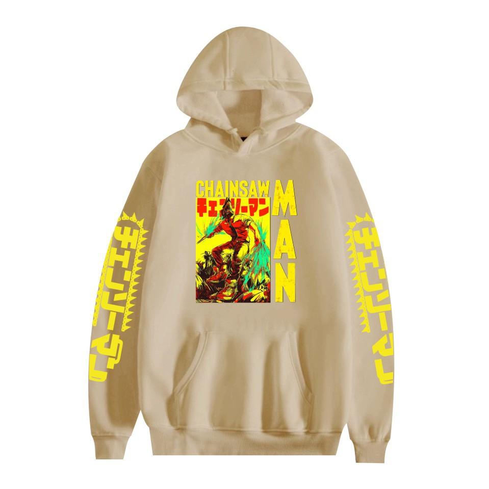 Chainsaw Man Anime Hoodies Autumn Long Sleeve Unisex Cartoon Pullovers Streetwear Graphic Clothes Sweatshirt