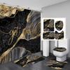 Get Naked Shower Curtain Sets With Non-Slip Rug Toilet Lid Cover Bath Mat Sexy Lips Bathroom Curtains Set Red Kiss Waterproof