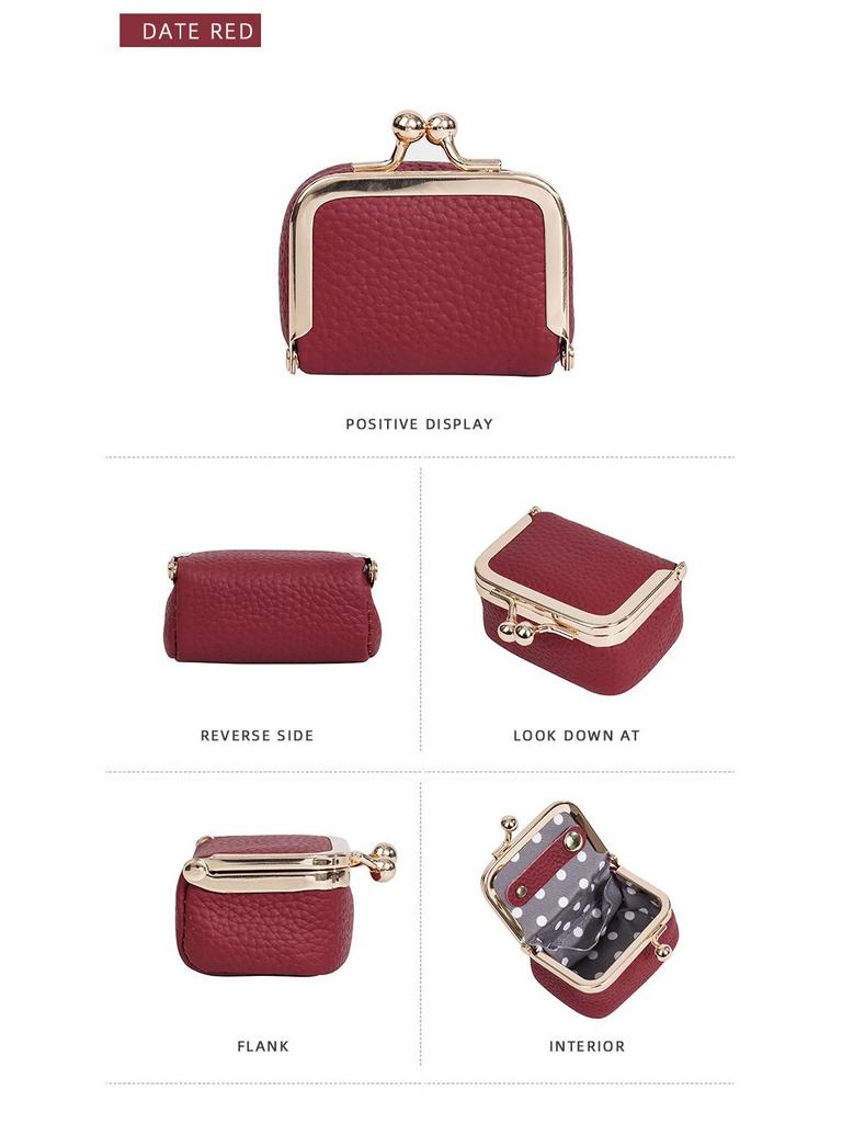 Women's Genuine Leather Coin Purse & Jewelry Bag: Small Mini Holder for Coins, Earrings, Necklaces