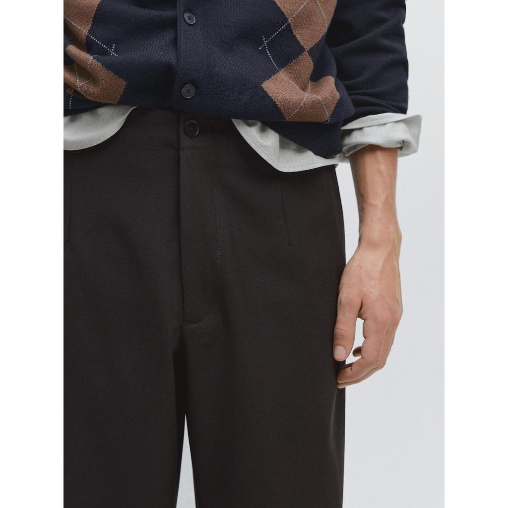 Masimodutti Structured Cool Wool Pants