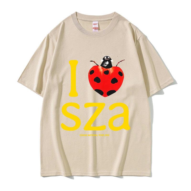 2025 Summer I Love SZA Grand National Tour Graphic Unisex Women Hip Hop Oversized Tshirts Unisexs 100 Pure Cotton Printed Tshirt