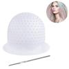 Touca de Silicone para Mechas Crochê, Touca de Silicone Reutilizável para Tintura de Cabelo, Touca de Silicone Profissional para Salão, Ferramentas de Secagem e Modelagem de Cabelo Para Mulheres E