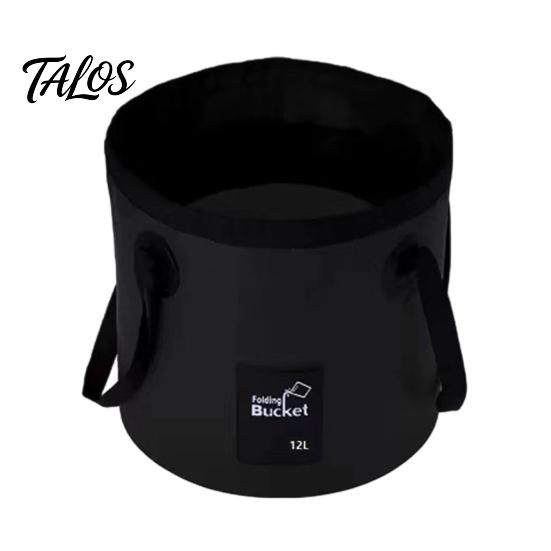 Double Handle Carry Bucket 12/20L Collapsible Water with Handles, Large Foldable Container, Container Portable Pail for Outdoor, Camping, Fishing, Car