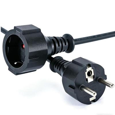VDE Certified Waterproof European 3-Pin Plug Extension Cord