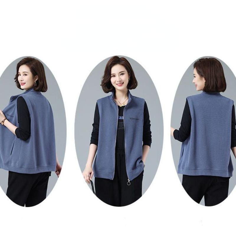 Camicia Donna,Camicia Finta In Due Pezzi Da Donna Retro Marrone Bottoni Lavorati A Maglia Cuciture Irregolari Risvolto Camicia Scozzese Manica Lunga Casual Elegante Top Camicetta A Contrasto Pullove - Foto 2