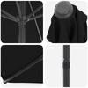 Garden Umbrella with Base 200 x 300 cm Polyester Rectangular