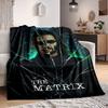 1 Stück Die Matrix Flanell-Kuscheldecke - HD-Druck Leicht Weich Warm Ganzjahresdecke für Sofa, Bett, Reisen, Camping 002