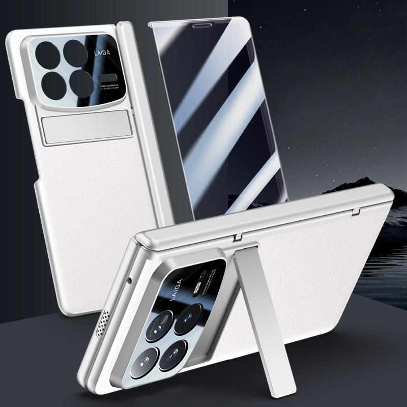 Vhodné pro pouzdro na mobilní telefon Xiaomi MIX Fold4 Membrána Integrovaný držák Skládací 4 generace Pružinový pant Plně kryté Obchodní Matné