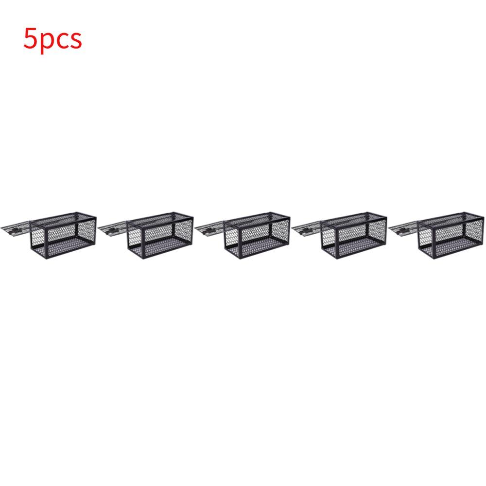 Self-locking Trap Catcher Mouse Rat Bait Mice Live Box Mice Trap Cage Reusable Catch Rat Implement Trap Rat Cage Iron Cage