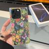 Clear Square Back Tube Case Protection For iPhone 15 Plus 14 Pro Max 13 16 ProMax 11 12 Anti-Oxygen,Flower Butterfly Pattern Casing