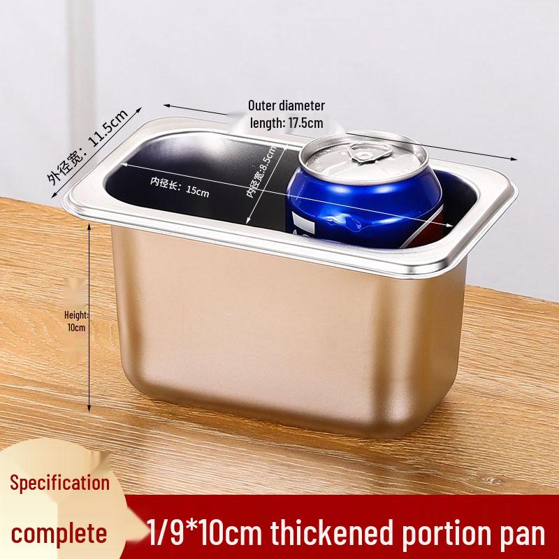 

Stainless Steel 1/9 GN Food Pan