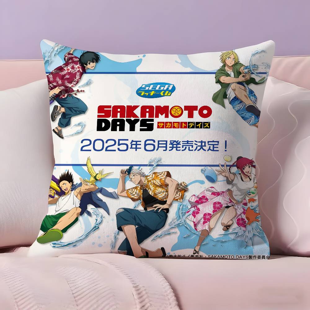 Anime S-SAKamoTO DAYS Pillow Case Pillowcase Ultra Soft Skin Friendly Fabric Cloud Like Comfort & Concealed Zipper