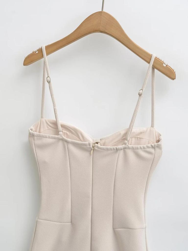 Sexy trägerloses rückenfreies Sommer-Bodycon-Kleid für zierliche Frauen