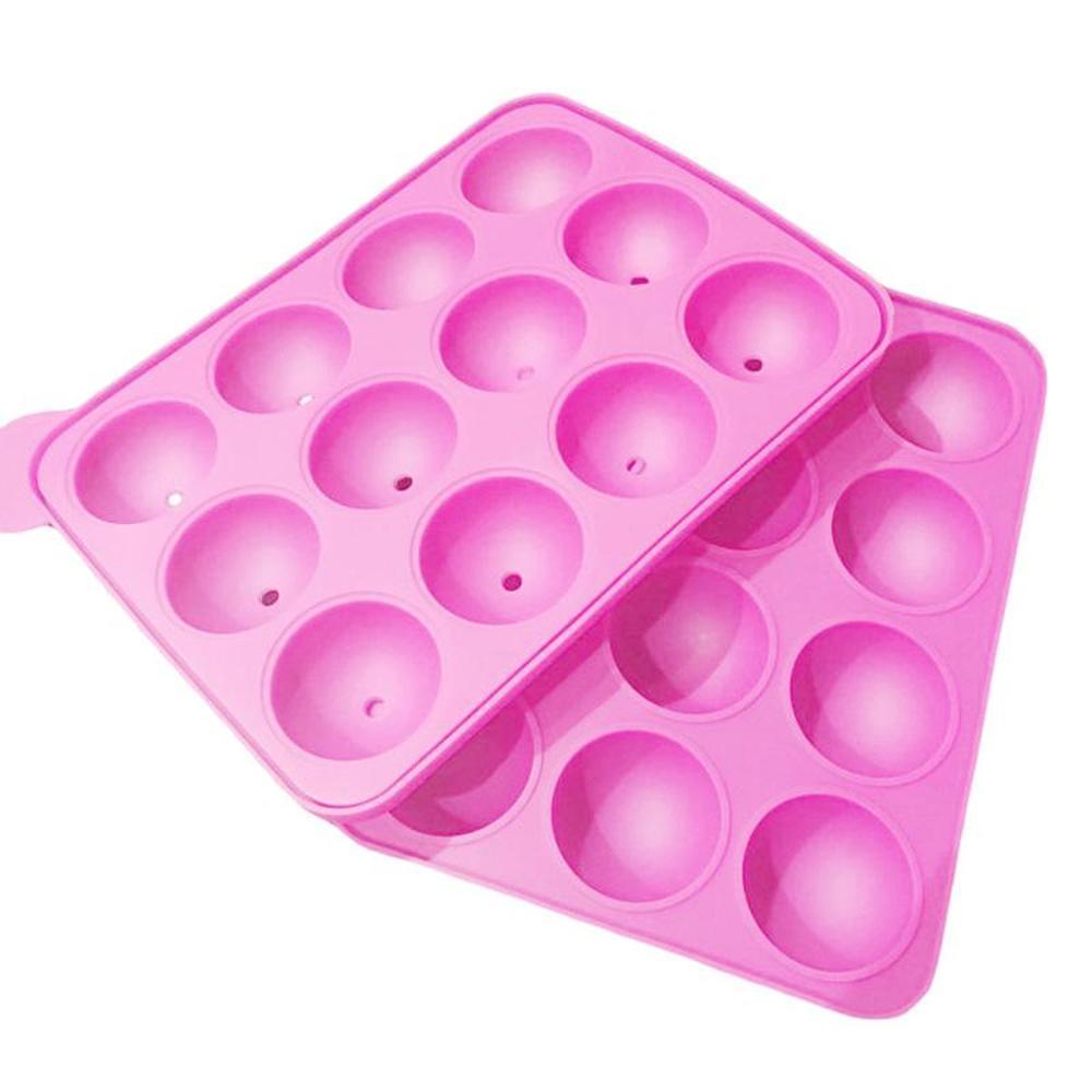 Silicone Mould 3d Lollipop Mold Heart Cake Maker Candy Bar Chocolate Mold Ice Cube Pastry Accessory