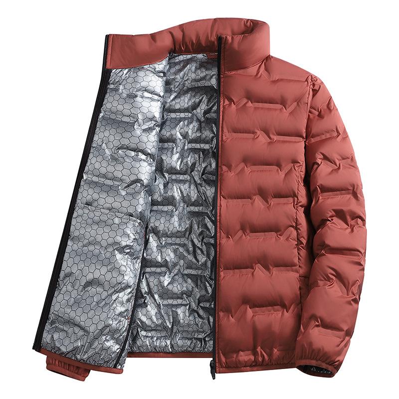 Winter Casual Warme Heren Wandel Donzen Jas Outdoor Winddichte Bovenkleding Effen Kleur Verdikken Heren Donzen Jassen Mode Opstaande Kraag