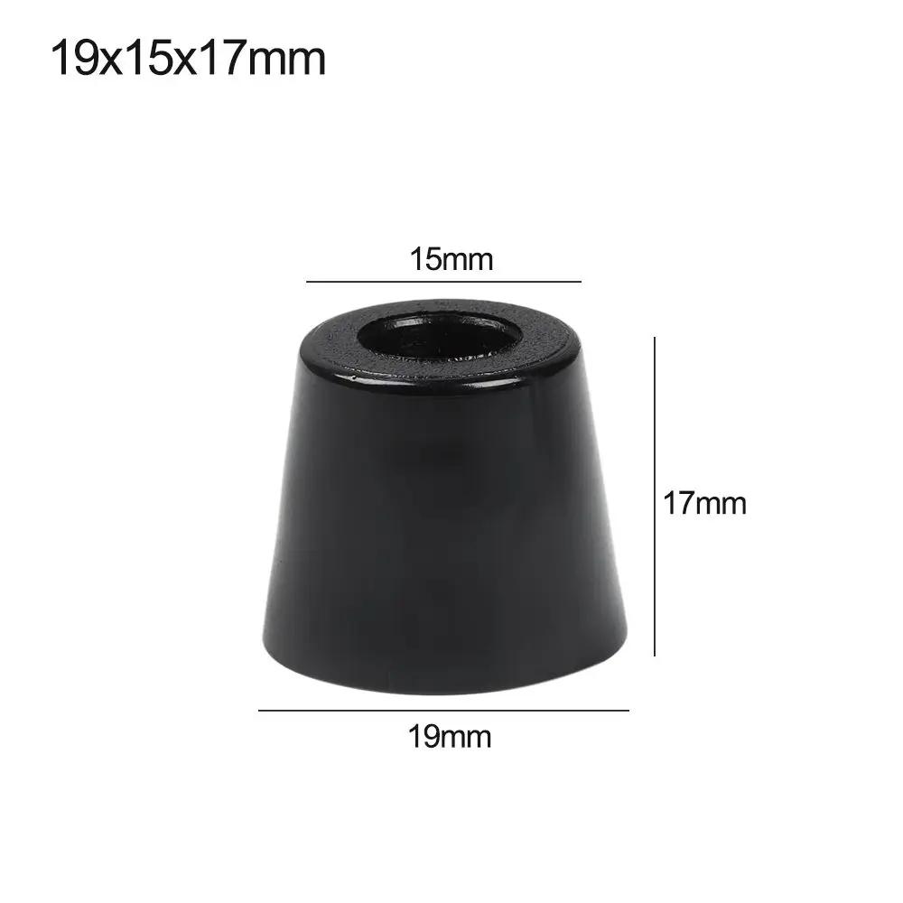 10pcs Anti Slip Furniture Legs Feet Black Speaker Cabinet Bed Table Box Conical Shock Pad Floor Protector Furniture Parts