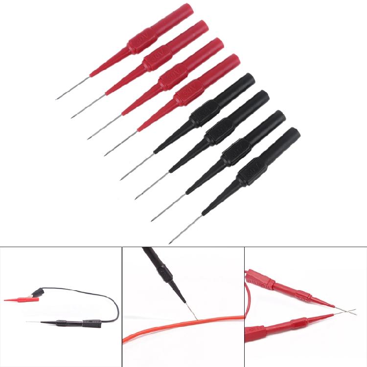 T0161 4 Pairs Power Circuit Probe , Automotive Circuit Tester (Red/Black) 4 mm