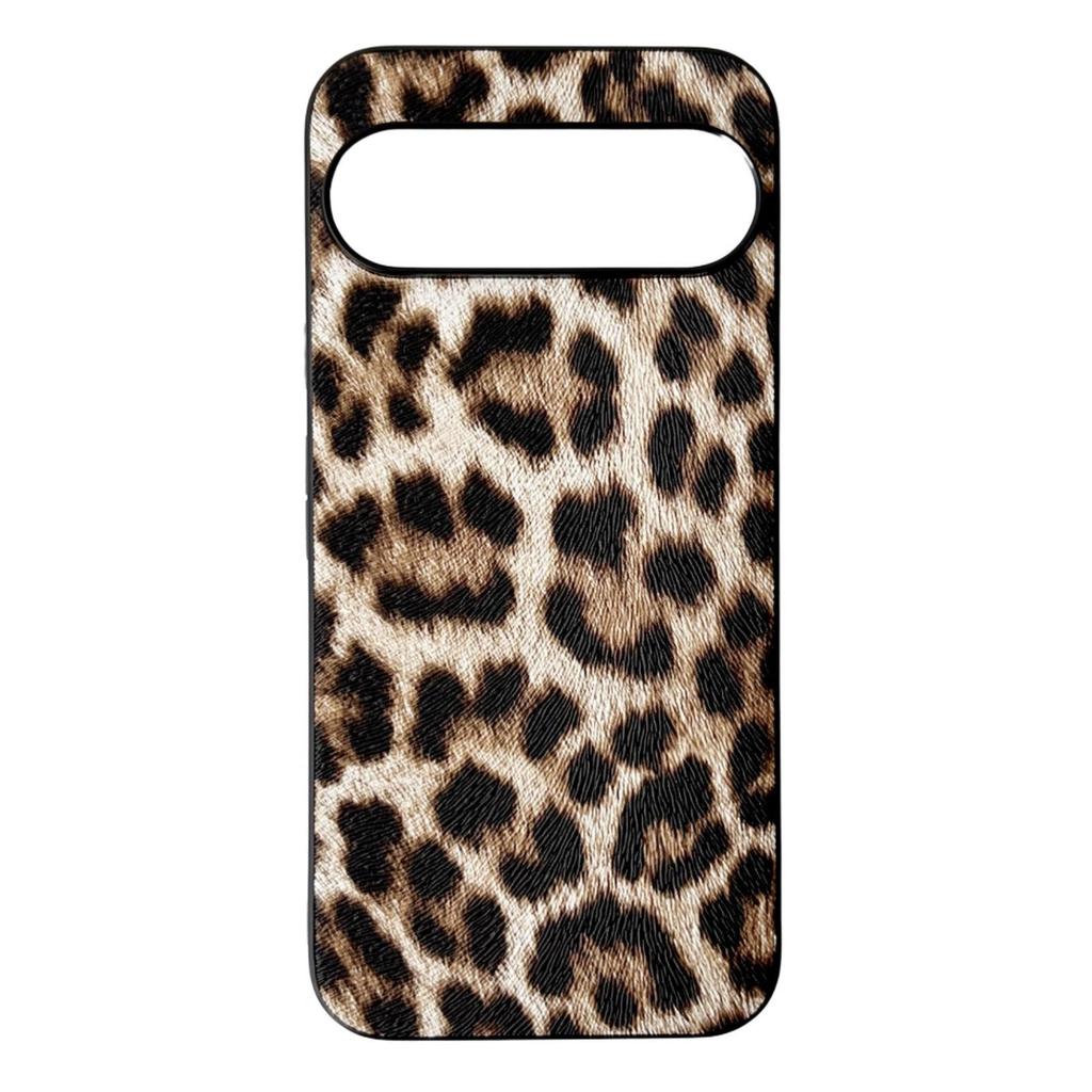 Premium Leopard Print Drop-Proof Case for Google Pixel 9XL & Pixel 8 Pro with Carbon Fiber Texture