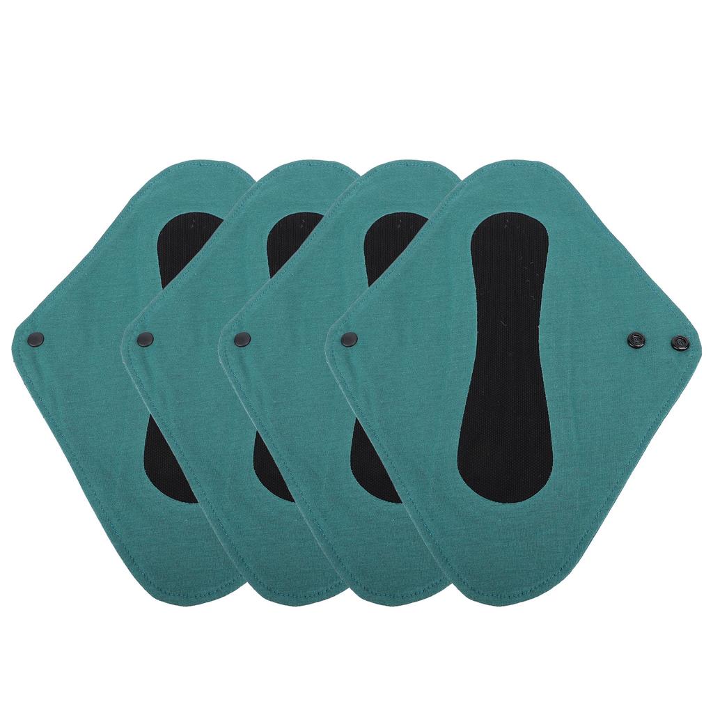 4pcs Reusable Panty Liners Washable Sanitary Pads Pure Cotton Reusable Menstrual Pads for Women