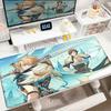 Nowa podkładka na biurko Genshin Impact Anime Gaming Fajny Varka Podkładka pod mysz do gier Zablokowana krawędź Antypoślizgowa gumowa Mata do gry Biurowa Klawiatura Podkładka pod mysz