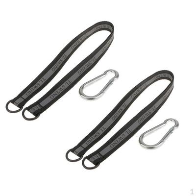 2 Pack Hook Carabiner With 2pcs Strap Attachment To Bar 64cm For Swing