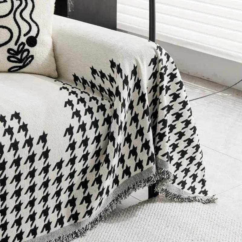 1pcs Chenille Sofa Covers Four Season Universal Anti Cat Scratching Couch Mat  Fashion Dustproof ArmChair Protector Towel