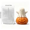 Silicone Mold for DIY Pumpkin Ghost Aromatherapy Halloween Candle/Plaster Decorations